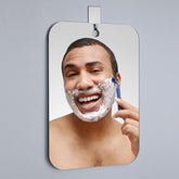 NKJVE shatterproof shower mirror anti fog for a precise close shave