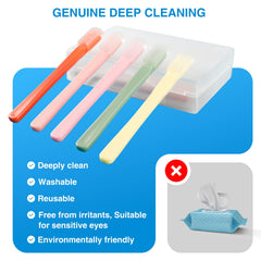 NKQ Eyelid Brush for blepharitis and MGD symptom support with gentle cleansing.