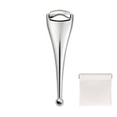 NKQ Metal Eyelid Massage Wand with warm roller supports gentle gland relief and circulation