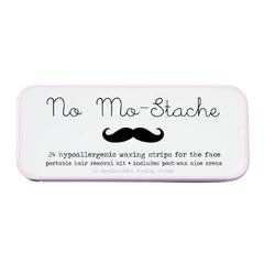 No Mo-Stache lip wax strips packaging ready for salon-like hair removal at home