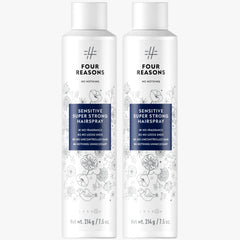 No Nothing Sensitive Extra Hold hairspray bottle front demonstrates fragrance-free styling option.