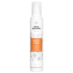 No nothing Very Sensitive Strong Hair Mousse bottle shows fragrance-free formula for sensitive hair.