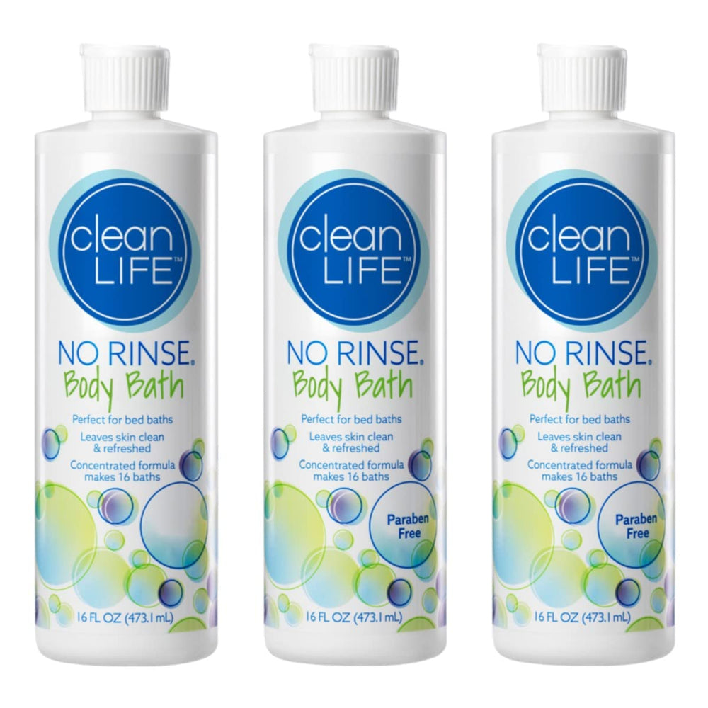 No-Rinse Clean Life Body Bath bottle - gentle alcohol free cleansing for sensitive skin