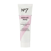 No7 Airbrush Away bottle closeup shows luminous primer for radiant skin.