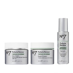 No7 Future Renew Serum bottle shown for fast absorbing hydration and breathable feel