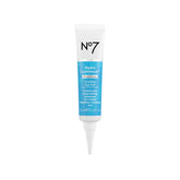 No7 HydraLuminous+ Cooling Eye Gel tube closeup showing refreshing hydration for tired eyes.
