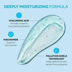 No7 HydraLuminous+ cooling eye gel under-eye application demonstrates smooth blending around contours.