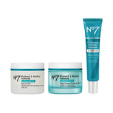 No7 Protect & Perfect day cream SPF 30 bottle highlighting daytime protection and hydration.