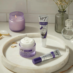 No7 Pure Retinol Eye Cream creamy texture closeup invites gentle massage around eyes
