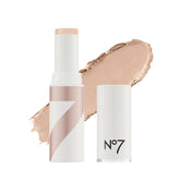 No7 Stay Perfect Foundation Stick cap close-up showing sleek portable design for quick touch-ups.