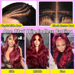Nollipopco 13x6 full lace frontal wig with breathable Swiss lace and natural part