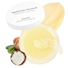 NOONI Applebutter Lip Mask jar showcasing overnight hydration for dry lips