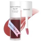 Nooni Applecranberry Lip Oil glow texture for silky moisture