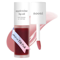 NOONI Applewine lip oil bottle shows long lasting hydration and gloss