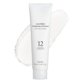 NOONI Snowflake Whipping Cleanser foam closeup showing purifying cleansing for refreshed skin