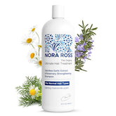 Nora Ross Garlic Extract Shampoo bottle front highlighting natural strengthening formula