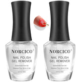 NORCICO gel polish remover 2pc pack for fast at-home nail care