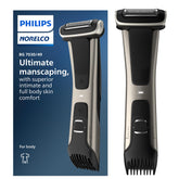 Norelco Bodygroom 7000 Series handle with ergonomic grip for precise grooming.