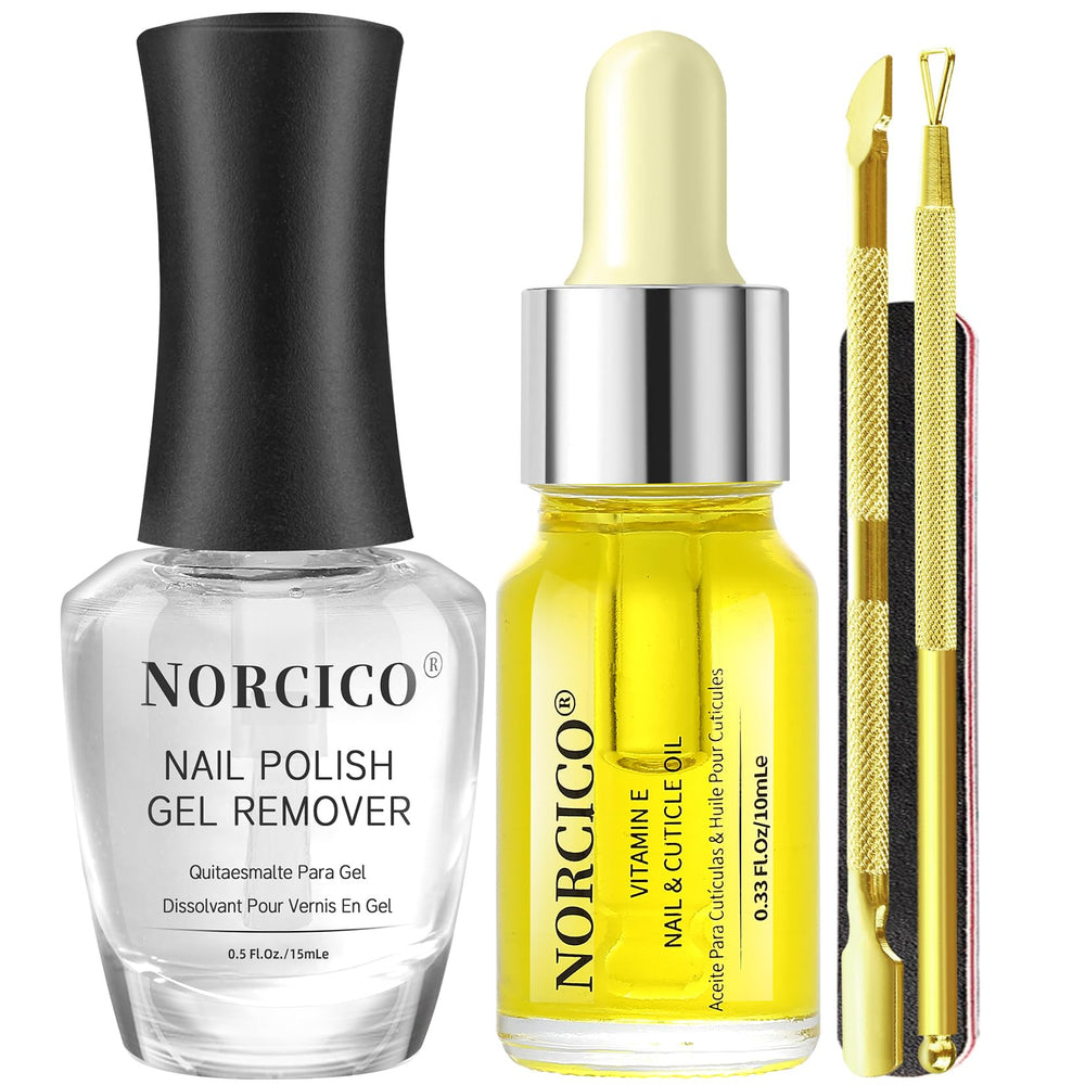 NORCICO gel-polish-remover-bottle enables quick, gentle removal with minimal odor.