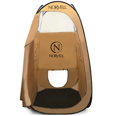 Norvell XL portable spray tan tent front view for private sessions.