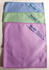 Norwex suede makeup remover cloth pack in three colors for gentle, water-only makeup removal.
