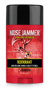 Nose Jammer deodorant stick applying smoothly for residue-free field use.