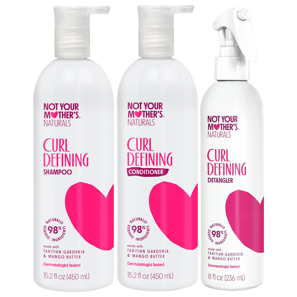 Not Your Mother's Naturals curl shampoo bottle pour for smooth cleansing and frizz control