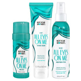 Not Your Mother's All Eyes On Me packaging box, 3-pack set for all hair types.