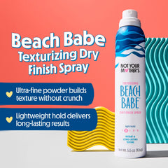 Not Your Mother's Beach Babe spray bottle closeup shows ultra-fine texture for soft hair.