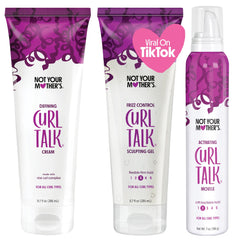 Not Your Mother's Curl Talk Defining Cream bottle for curl definition and shine.