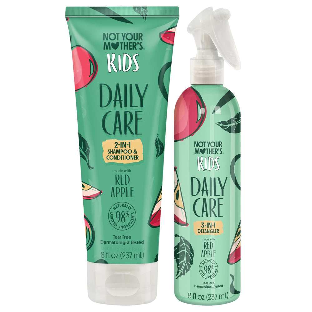 Not Your Mother's Kids Daily Care 2-in-1 shampoo bottle promotes gentle cleansing.