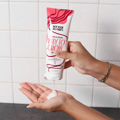 Not Your Mother's Way to Grow shampoo foam shows rich lather for thorough cleansing
