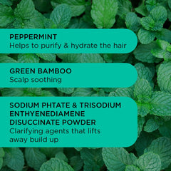 Noughty Detox Dynamo ingredient label with peppermint and sorrel.