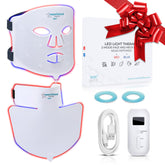 Nourished Bodynskin LED face mask front view highlights full coverage for targeted rejuvenation.
