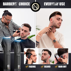 Novah Grooming all-metal unibody clipper with premium grip during long sessions.