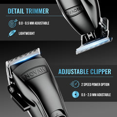 Novah Grooming barber kit fade performance for flawless blends.
