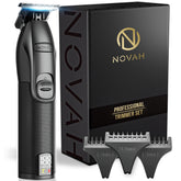 NOVAH Grooming professional hair trimmer with metal unibody provides premium grip and durability.