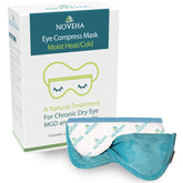 NOVEHA Ultra Warm Compress Eye Mask main display highlighting soothing moist heat therapy for eyes