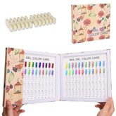 Noverlife 120 nail colors display book cover with organized swatches for quick client choices.
