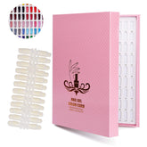 Noverlife 216 nail colors chart display open book swatches for quick color selection.
