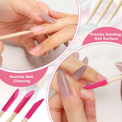 Noverlife double-headed design enables two filing textures in one stick