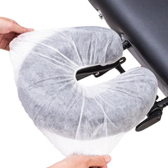 Noverlife face-rest cover close-up reveals soft fabric for client comfort