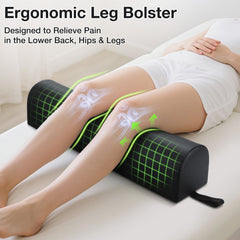 Noverlife foam-filled bolster with zippered cover contours to the body for comfortable positioning.