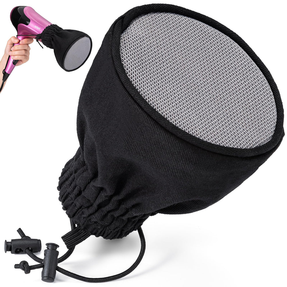 Noverlife hair-dryer diffuser foldable sock diffuses heat for even drying and frizz control