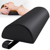 Noverlife half round bolster foam closeup highlights sturdy support for massage tables