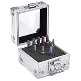 Noverlife nail drill holder box 25 holes keeps drills neatly organized for quick access.