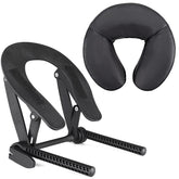 Noverlife universal massage face cradle with adjustable platform for versatile table compatibility and client comfort.