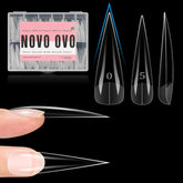 NOVO OVO Halloween XXL stiletto tips in soft gel for durable salon-ready extensions