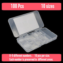 NOVO OVO varied sizes nail tips drawer—quickly select the right size for each finger.