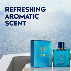 NovoGlow Verse Adonis top-notes splash shows citrus mint energy for active days